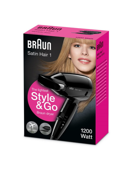 Braun HD130 secador 1200 W Negro