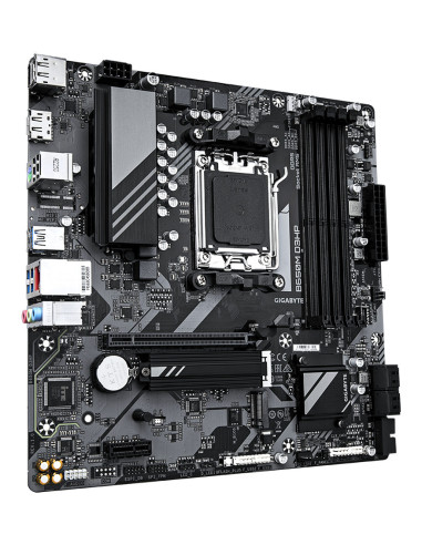 GIGABYTE B650M D3HP Placa base - AMD Ryzen serie 9000, VRM de 5+2+2 fases, hasta 7600 MHz DDR5 (OC), 2xPCIe 4.0 M.2, LAN 2,5