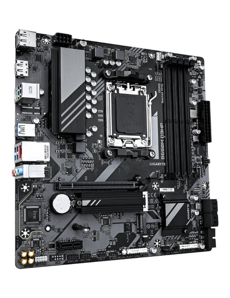 GIGABYTE B650M D3HP Placa base - AMD Ryzen serie 9000, VRM de 5+2+2 fases, hasta 7600 MHz DDR5 (OC), 2xPCIe 4.0 M.2, LAN 2,5