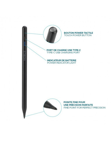 Mobilis 001090 lápiz digital Negro