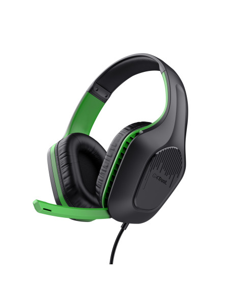 Trust GXT 415X ZIROX Auriculares Alámbrico Diadema Juego Negro, Verde
