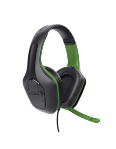 Trust GXT 415X ZIROX Auriculares Alámbrico Diadema Juego Negro, Verde 2