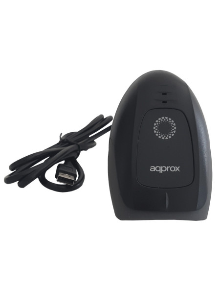 Approx appLS11 Lector de códigos de barras portátil 1D Laser Negro