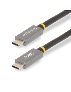 StarTech.com Cable USB4 de 1m - Cable USB-C Certificado USB-IF 40Gbps - Cable USB Tipo C - Power Delivery PD de 100W 5A - Modo
