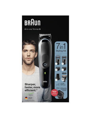 Braun All-in-one MGK5345 Batería 2,1 cm Negro, Azul