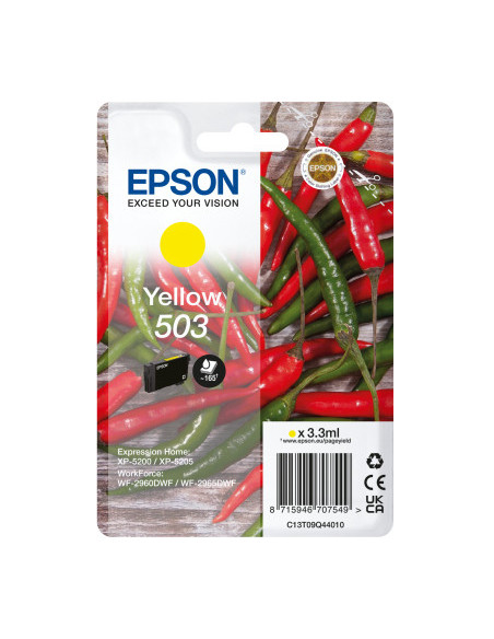Epson 503 cartucho de tinta 1 pieza(s) Original Rendimiento estándar Amarillo
