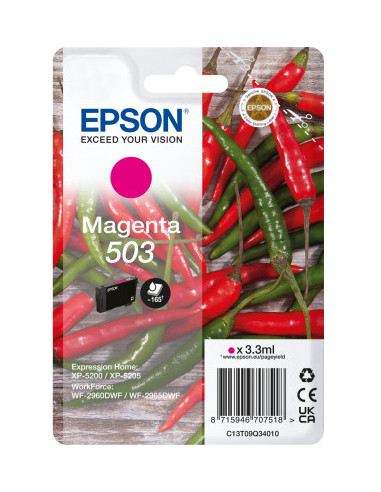 Epson 503 cartucho de tinta 1 pieza(s) Original Rendimiento estándar Magenta