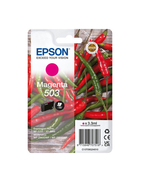 Epson 503 cartucho de tinta 1 pieza(s) Original Rendimiento estándar Magenta