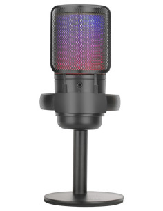 Mars Gaming MMIC-SE, Micrófono de Estudio Profesional ARGB, Ultra Alta Definición ADC 196kHz 24-bit, Soporte Antivibración +