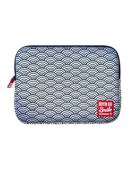 Smile Laptop sleeve Kimono 13"-14" Seigaiha + Mouse