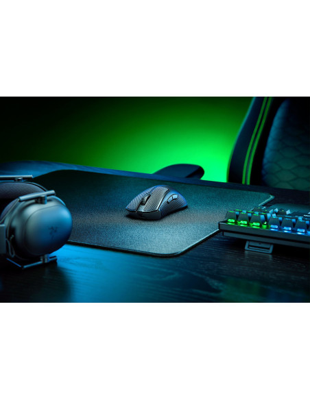 Razer DeathAdder V3 Pro ratón Juego mano derecha RF Wireless + USB Type-C Óptico 30000 DPI