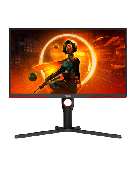 AOC G3 Q27G3XMN BK pantalla para PC 68,6 cm (27") 2560 x 1440 Pixeles 2K Ultra HD LED Negro, Rojo