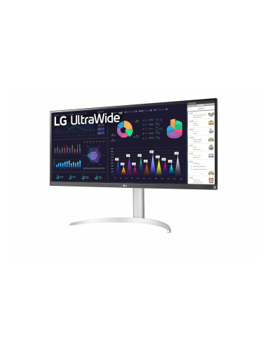 LG 34WQ650-W pantalla para PC 86,4 cm (34") 2560 x 1080 Pixeles UltraWide Full HD LCD Negro, Plata