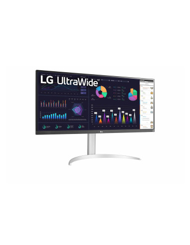 LG 34WQ650-W pantalla para PC 86,4 cm (34") 2560 x 1080 Pixeles UltraWide Full HD LCD Negro, Plata