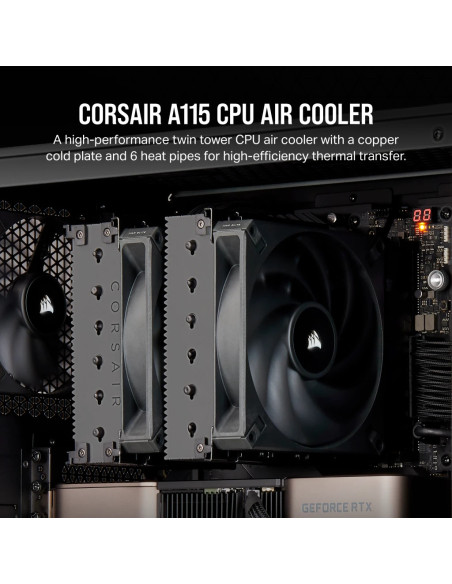 Corsair AF ELITE A115 Procesador Refrigerador de aire 14 cm Negro 1 pieza(s)
