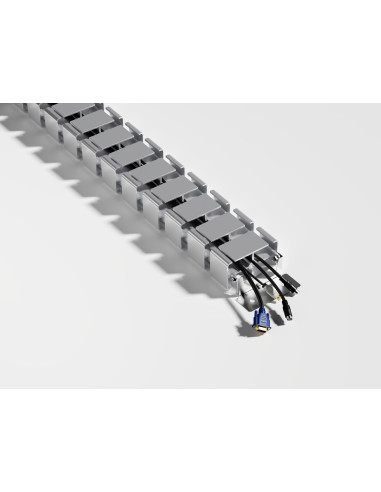 Equip 650860 organizador de cables Escritorio Pasacables Gris 1 pieza(s)