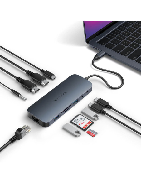 Targus HD4006GL base para portátil y replicador de puertos USB 3.2 Gen 2 (3.1 Gen 2) Type-C Negro