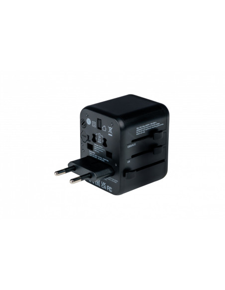 Verbatim 49544 adaptador de enchufe eléctrico Universal Negro