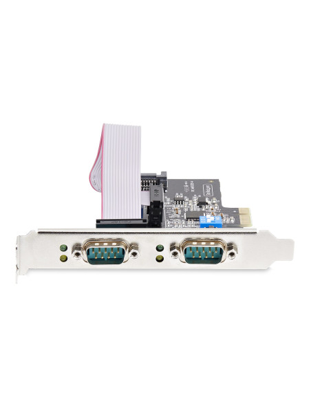 StarTech.com Tarjeta Serie PCIe de 2 Puertos - Tarjeta Serial PCI Express de 2 Puertos DB9 RS232 RS422 RS485 -Incluye Brackets