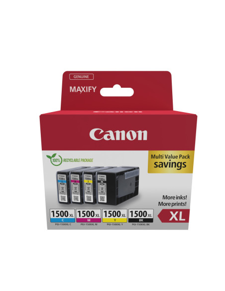 Canon 9182B010 cartucho de tinta 4 pieza(s) Original Alto rendimiento (XL) Negro, Cian, Magenta, Amarillo
