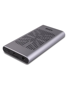 Lindy 43382 caja para disco duro externo Caja externa para unidad de estado sólido (SSD) Plata M.2