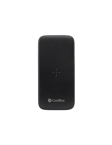 CoolBox POWERBANK QI INALAMBRICO USB-A USB-C MICROUSB LIGHTING 10.000MAH NEGRO