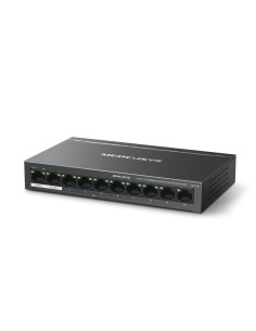 Mercusys MS110P switch Gestionado Fast Ethernet (10 100) Energía sobre Ethernet (PoE) Negro 2