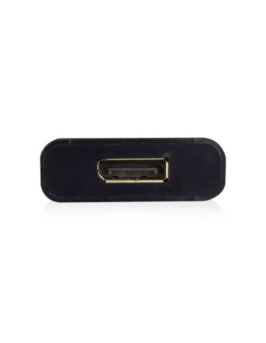 Ewent EW9825 adaptador de cable de vídeo 0,15 m USB Tipo C DisplayPort Negro