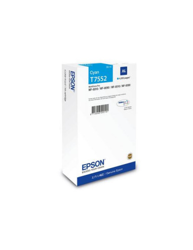 Epson C13T75524N cartucho de tinta 1 pieza(s) Original Alto rendimiento (XL) Cian