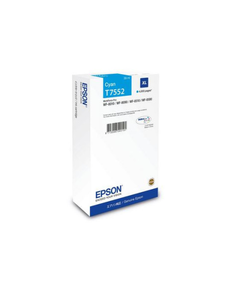 Epson C13T75524N cartucho de tinta 1 pieza(s) Original Alto rendimiento (XL) Cian