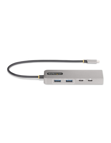 StarTech.com Hub USB-C de 3 Puertos con Red Ethernet de 2,5Gbps y Entrega de Alimentación PD de 100W de Paso - USB 3.2 10Gbps -