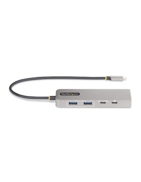 StarTech.com Hub USB-C de 3 Puertos con Red Ethernet de 2,5Gbps y Entrega de Alimentación PD de 100W de Paso - USB 3.2 10Gbps -