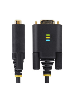 StarTech.com Cable Adaptador USB a Serie de 3m - Retención COM - FTDI - USB a DB9 RS232 Serial - Tornillos Intercambiables - 2