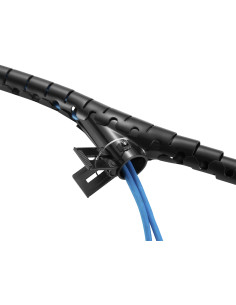 Equip 650867 organizador de cables Escritorio Pasacables Negro 2