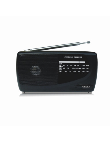 Haeger PR-TRI.002A radio Portátil Negro