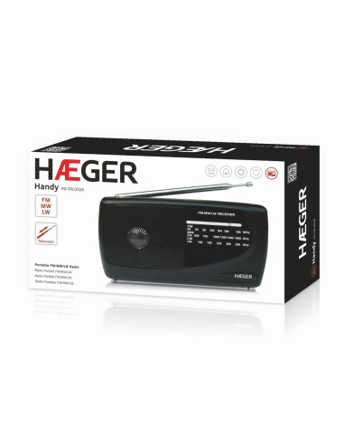 Haeger PR-TRI.002A radio Portátil Negro