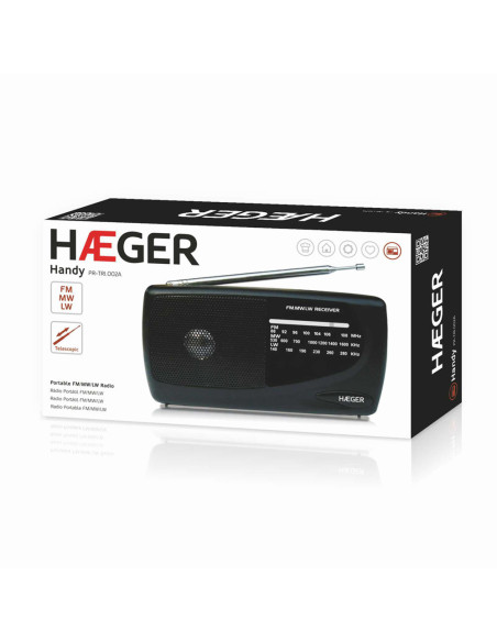 Haeger PR-TRI.002A radio Portátil Negro