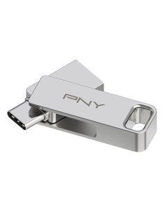 PNY DUO LINK unidad flash USB 64 GB USB Type-A   USB Type-C 3.2 Gen 1 (3.1 Gen 1) Acero inoxidable