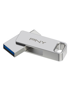 PNY DUO LINK unidad flash USB 64 GB USB Type-A   USB Type-C 3.2 Gen 1 (3.1 Gen 1) Acero inoxidable 2