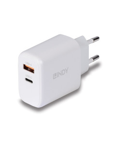 Lindy 73428 cargador de dispositivo móvil Universal Blanco Corriente alterna Carga rápida Interior