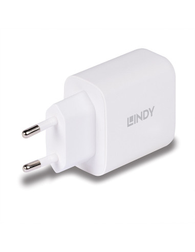 Lindy 73428 cargador de dispositivo móvil Universal Blanco Corriente alterna Carga rápida Interior