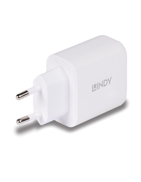 Lindy 73428 cargador de dispositivo móvil Universal Blanco Corriente alterna Carga rápida Interior
