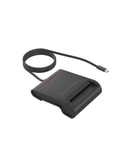 Conceptronic SCR01BC lector de tarjeta inteligente Interior USB USB Tipo C Negro