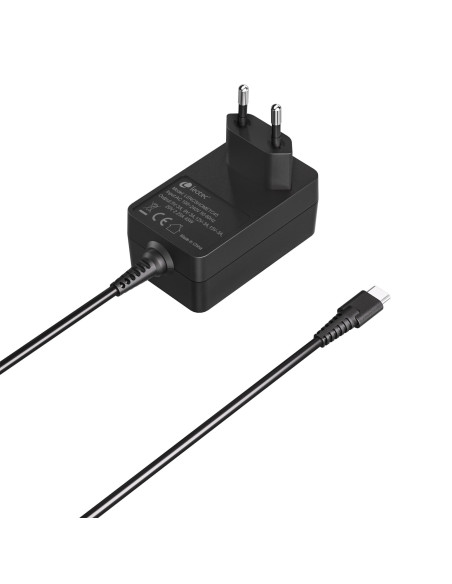 Leotec LENCSHOMETC45 cargador de dispositivo móvil Universal Negro Corriente alterna Carga rápida Interior