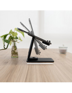 TooQ Soporte de Sobremesa Ajustable para Móvil o Tablet de hasta 12,9” 2
