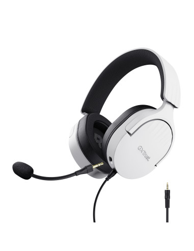 Trust GXT 489W FAYZO Auriculares Alámbrico Diadema Juego Negro, Blanco