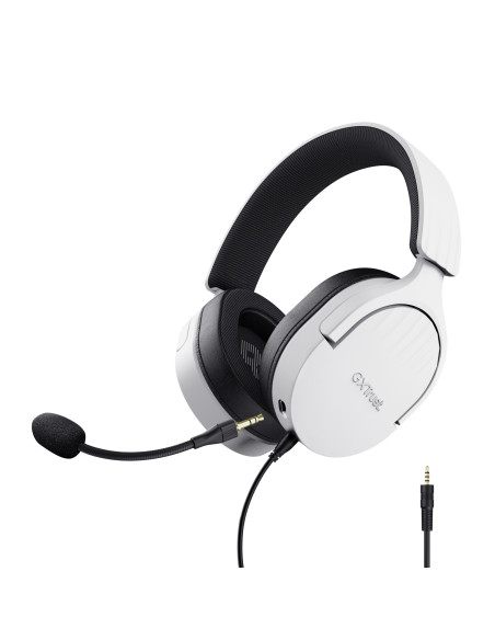 Trust GXT 489W FAYZO Auriculares Alámbrico Diadema Juego Negro, Blanco