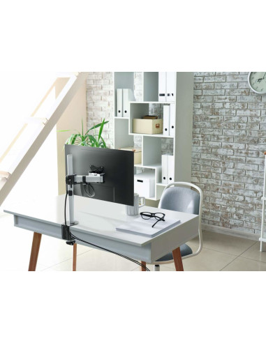 Durable 509423 soporte para monitor 68,6 cm (27") Pared Plata