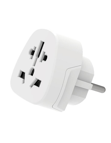 Ewent EW1480 adaptador de enchufe eléctrico Universal Blanco