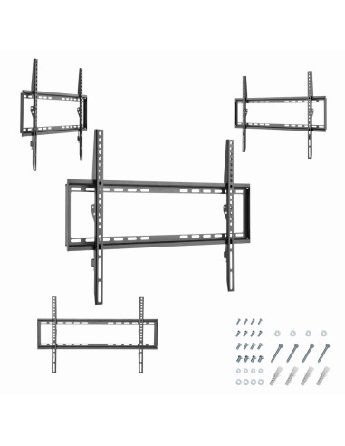 Gembird WM-70F-03 soporte para TV 177,8 cm (70") Negro